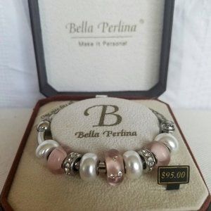 New Bella Perlina Pink Charm Bracelet
